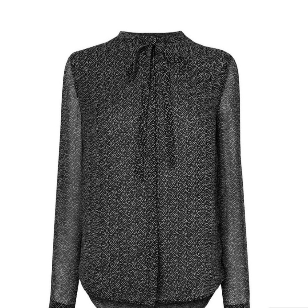 Black and White Dotty Blouse